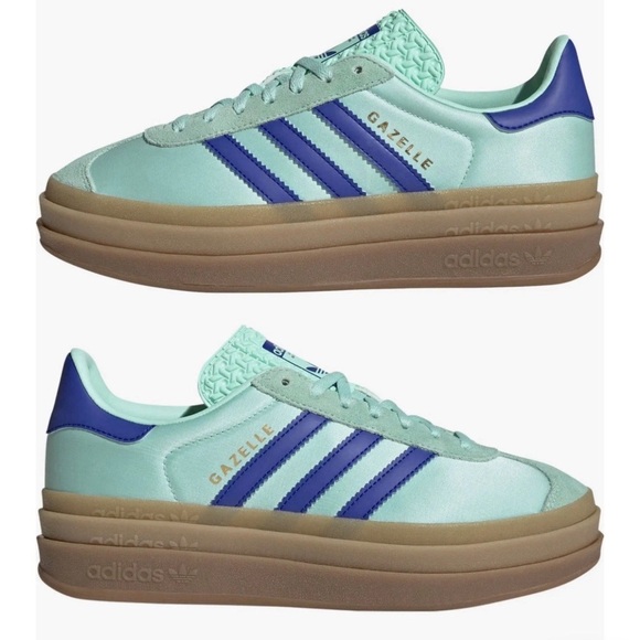 adidas Shoes - Adidas Women's Gazelle Mint and Blue Sneakers size 7.5